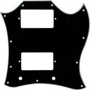 Boston SM3-B pickguard, SG-model custom, 3 ply, black