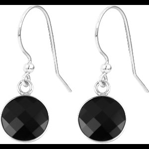 ARLIZI 1806 Oorbellen Swarovski Kristal Oorhangers Zwart - Sterling Zilver - 3 cm