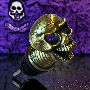 Premium Wijnschenker in Luxe Giftbox – Gouden Skull Schenktuit – Uniek Cadeau voor Mannen – Origineel Design – Catrinaz®