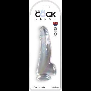 King Cock Clear 7.5 Inch Balls
