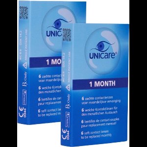 Unicare Zachte Maandlenzen - 12 stuks - Sterkte -5.00 - Hioxifilcon A - 57% water - Voor gevoelige ogen