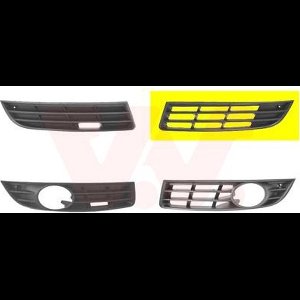 VanWezel 5839591 - Grille prise d'air inférieure gauche pour Volkswagen Passat de 02/2005 au 11/2010