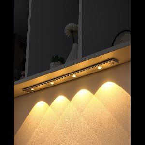 Heuts Goods - LUXE Nachtlampje met bewegingssensor - Wandlamp - Wandlamp Binnen - USB Oplaadbaar - Magnetische Montage - Dimbaar - LED Licht - Inclusief Oplaadkabel - Meerdere kleuren - 40CM