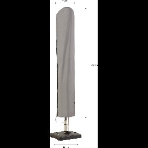 Parasolhoes Luxe 250 x 55 / 60 cm Grijs Topkwaliteit