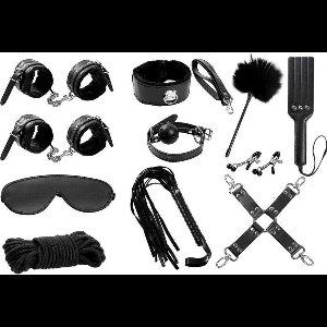 INTOYOU BDSM LINE - Bondage Set 11 Pieces Black