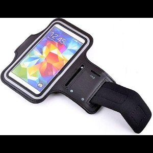 Hardloop Armband telefoon - Zwart - met kaarthouder Inclusief ruimte voor pasjes en 1 sleutel - Sport Hardloopband – Reflecterend - Verstelbaar - Sportarmbanden - Geschikt voor iPhone 11 Pro / XS / X / 8 / 7 / 6S / 6 - Spatwaterdicht