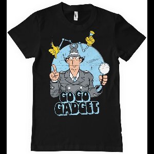 Inspector Gadget Go Go Gadget T-shirt zwart L Katoen - Fan merch, Film, TV-series