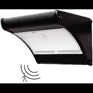 Iplux® Solar LED Wandlamp SafeSense Lite - 450 lumen - Hoge Kwaliteit - Bewegingssensor - IP65 - 4000K - Aluminium