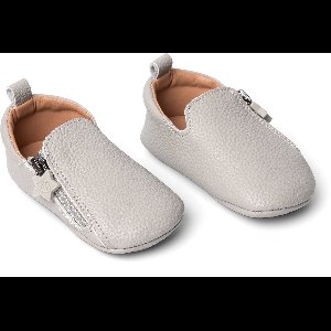 BabySteps NOX Eerste Loopschoentjes Ash Grey – Leer – Licht & Flexibel – Antislip Zool – Voor Binnen & Buiten – Ritssluiting – Grijs – Maat 21