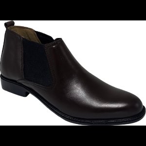 Excellent - Heren Schoenen - Chelsea Boots Heren - Echt Leer - Heren Laarzen - Donker Bruin - Maat 40