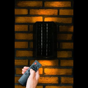 Iplux® - Milano - Solar Wandlamp Up & Down - Hoge Kwaliteit Wandlamp op Zonne-energie - Warm wit - 23cm