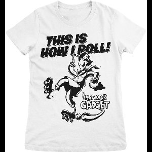 Inspector Gadget Damen T-Shirt This Is How I Roll Girly Tee CPLG-5-IG005-H33-2 White-M