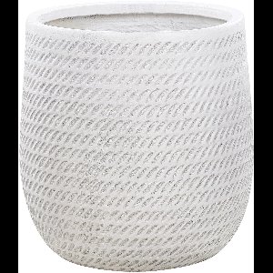 BELIANI LIVADIA - Bloempot - Gebroken wit - Vezelklei