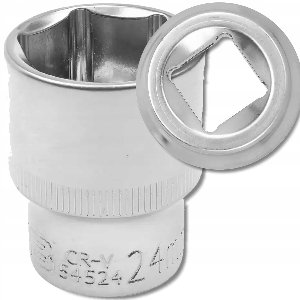 JCB Doplagssleutel 1/2" 24mm zeskant Cr-V Staal