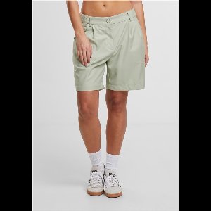 Urban Classics - Pleated Bermuda Korte broek - Taille, 29 inch - Groen