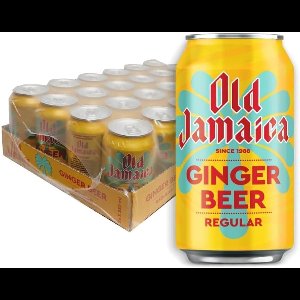 Old Jamaica Ginger Beer 24 x 330ml – Frisdrank met Authentieke Gemberwortel | Koolzuurhoudende Gemberdrank | Vegan & Vegetarisch | Britse Klassieker met Kajal Sticker