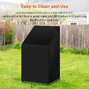 Candala tuinmeubelen, Oxford - stof, tuintafel met trekkoord, waterafstotend, winddicht, uv - bestendig, 65 x 65 x 120/80 cm,