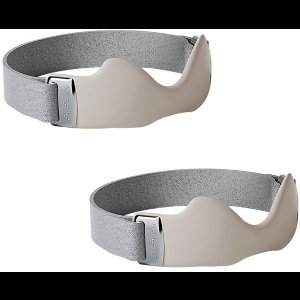 Namajunas - Kniebrace - Patellabrace - Kniebandage - Ondersteuning knie - Verstelbaar - Drukverband met luchtkamer voor patellapees - Verstelbaar en ademend anti-slip kniebandage - Voor peesontsteking en kniepijn - Set van 2 - Grijs