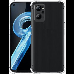 Hoesje geschikt voor Oppo A96 - Anti Shock Proof Siliconen Back Cover Case Hoes Transparant