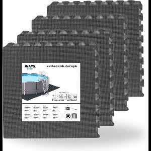 WAYS D'luxe - Voordeelpakket - Vloertegel - Antraciete zwembad tegels - 32 tegels - 50 x 50 cm - 8 m²