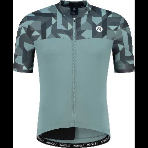 Rogelli Essential Graphic Fietsshirt - Korte Mouwen - Heren - Grijs - Maat 3XL