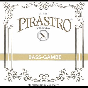 Pirastro P257530 bass (tenor)-gamba string G-5 (26), gut core, silver-plated