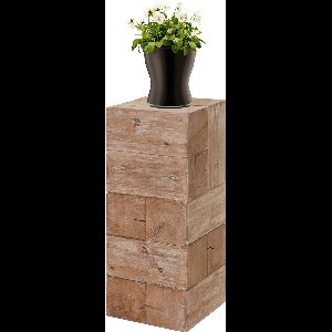 Cosmo Casa Blumentisch - Bloemenzuil Bloemenstandaard - Rustiek Massief Dennenhout - gecertificeerd - 75cm