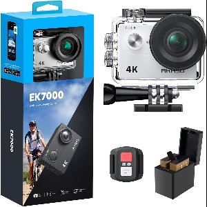 Akaso EK7000 - Action Camera 4K - Waterdicht 40M - WiFi - Zilver