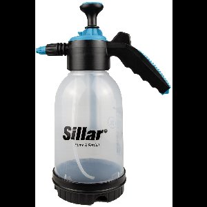 Sillar, Drukspuit, handbediende, 2 liter, met ergonomische lans, voor irrigatie, besproeiing, sproeien, instelbare sproeistroom