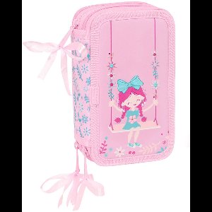 Safta Triple Filled Glowlab Kids Swing Etui 37 Stukken Roze Man