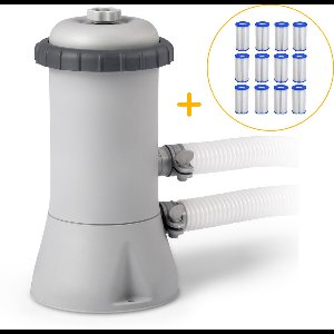 Intex cartridge zwembadpomp klein | Tot 9.000 liter | Voordeelpakket | Inclusief 12 stuks filtercartridge A