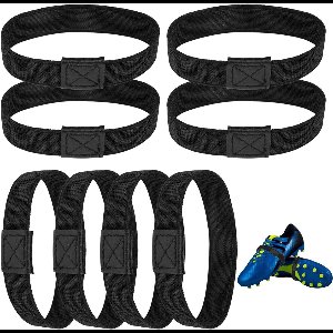 Zeynomax - Voetbalschoenen Veters Fixeerband - Set van 8 stuks - Duurzaam rPET - Sterke Bevestiging - Scheurvaste Fixatie - Strikken voorkomen - Schoenband-Sluitvakken