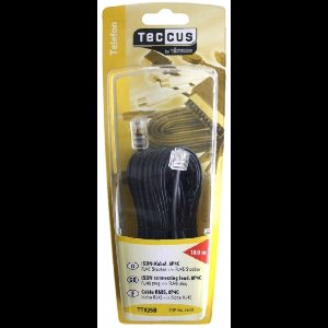 RJ45 8P4C aansluitkabel 10m zwart