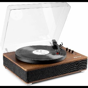 Platenspeler Bluetooth (in/uit) - Fenton RP162 - retro platenspeler met speakers (stereo) en mp3 speler - Bruin