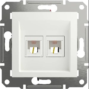 Schneider Electric EPH4270121D RJ11-telefoonaansluitdoos Asfora Wit (RAL 9003) 1 stuk(s)