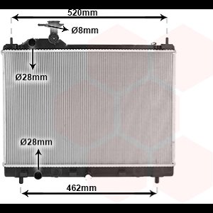 Van Wezel - RADIATOR VOOR SUZUKI BALENO 2016-2022 17700M68P00