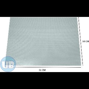 Uniblocks Classic XL bouwplaat lichtgrijs - 51 x 38 cm | City | combineer met Lego bouwplaten | grondplaten 48x64 noppen | wegen | wegplaat | stad | Geschikt voor LEGO bouwplaten bouwplaat wegplaat