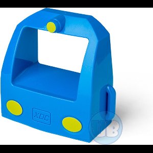 Goederentrein voorkant blauw