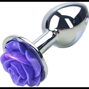 Buttplug paarse roos