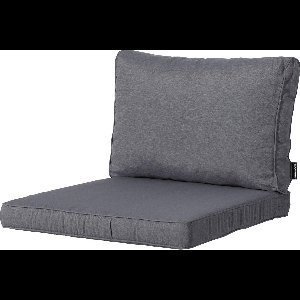 Madison - Loungekussen - Tuinkussen - Zitkussen - Rugkussen - 2-delig - 60 x 60cm - Panama Grijs