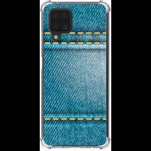Samsung Galaxy A12 Anti Shock Bumper Case Jeans