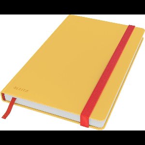 Leitz Cosy Notitieboek A5 Soft Touch Gelijnd - Notitieboek Hardcover - Warm Geel