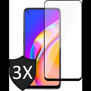 Screenprotector geschikt voor Oppo A94 5G - FullGuard Screen Protector - 3 Stuks