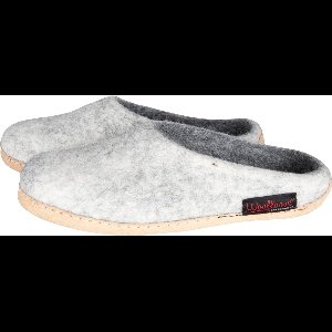 Woolloows Gevilte Wollen Sloffen voor Herren én Dames - Shuffle Beige 46