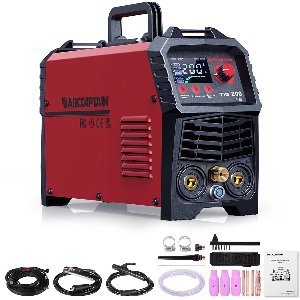 Lasmachine - Synergic Contol Welder - Elektrische Lasmachine - 2 in 1 - Tig Lasmachine - LED Digitaal Display - Rood