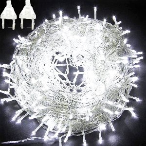 MUPOO Lichtsnoer Buiten en Binnen- IP44 10M 100LEDs Koel Wit - Fairy Light-8 Modes- Kerstverlichting-Voor Kerstmis-Kerstboom