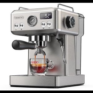 HiBREW H10A Halfautomatische Espressomachine – 19 Bar – Programmeerbaar – Krachtige Stoomfunctie – Thermoblok Verwarmingssysteem