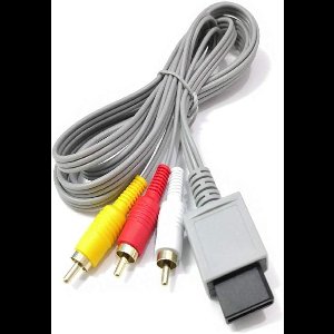 Nordivar - Audio Video RCA Kabel 1,8 meter met 3RCA naar Scart Adapter voor Wii/Wii U Console.