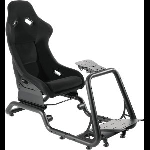 REBBLERS® SIMR 800 Sim Racing Cockpit - Racestoel - Fiberglass Kuipstoel - Volledig Verstelbaar - Zwart