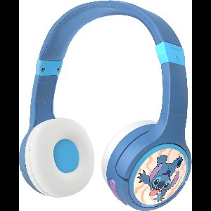 Stitch - draadloze kinderkoptelefoon - met volumebegrenzing - lange speeltijd - met extra audiokabel